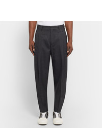 Acne Studios Piano Tapered Pleated Worsted Wool Trousers