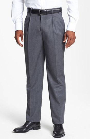 Mid-Grey Plain Weave Worsted Wool Trouser – MillersOath