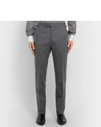 Kingsman Rocketman Grey Slim Fit Wool Flannel Suit Trousers