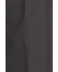 Santorelli Romeo Flat Front Solid Wool Trousers