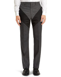 Givenchy Slim Fit Panelled Wool Trousers