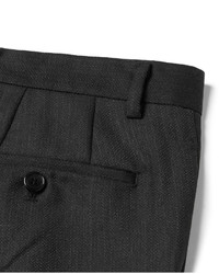 Wooyoungmi Slim Fit Tapered Pleated Wool Trousers
