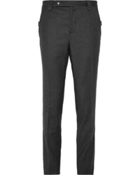 Lanvin Slim Fit Wool And Cashmere Blend Flannel Trousers