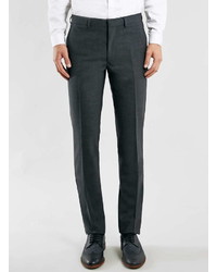 Topman Charcoal Skinny Suit Pants