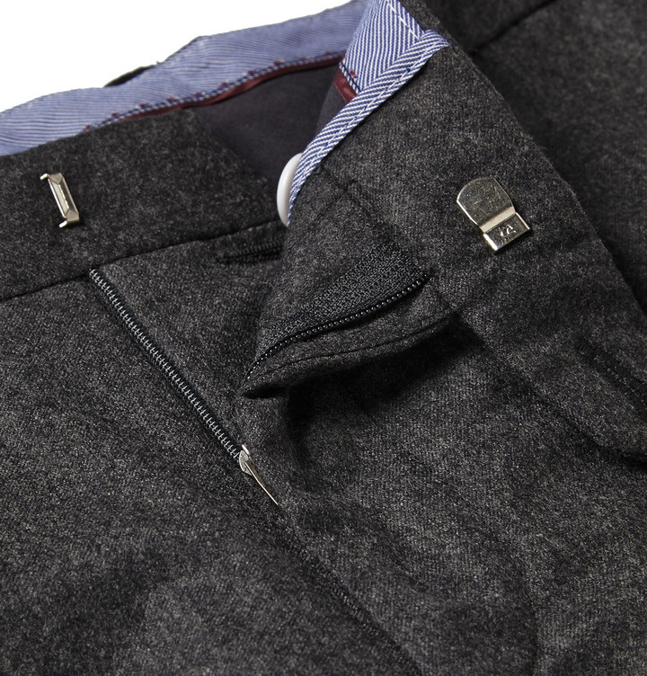 Hackett Wool Flannel Trousers, $355 | MR PORTER | Lookastic