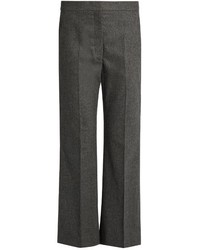 Stella McCartney Flared Wool And Cashmere Blend Cropped Trousers