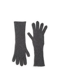 Burberry Cashmere Wool Gloves Dark Grey