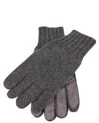 Dents Knitted Cashmere Gloves Charcoal