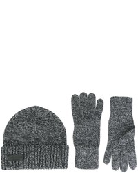 DSQUARED2 Ribbed Hat And Gloves Set