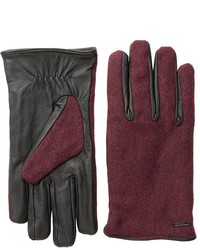 Scotch & Soda Woolen Leather Gloves