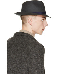 Robert Geller Grey Julius Fedora Hat