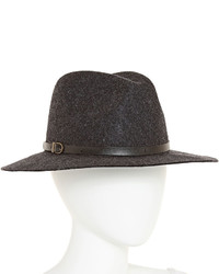 Scala Leather Buckle Wool Panama Hat