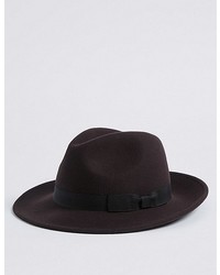 Marks and Spencer Pure Wool Fedora With Stormweartm