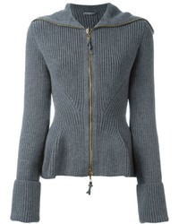 Alexander McQueen Peplum Knit Jacket