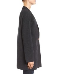 Eileen Fisher Double Knit Merino Wool Sweater Jacket