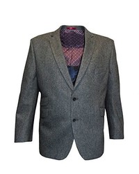 Scott Herringbone Sports Jacket In Charcoal In Size 50 To 60 Srl
