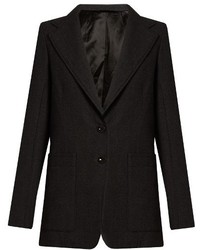 Lemaire Notch Lapel Single Breasted Wool Jacket