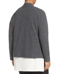 Eileen Fisher Plus Size Felted Merino Sweater Jacket