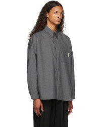 Marni Grey Virgin Wool Shirt