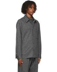 3.1 Phillip Lim Grey Wool Flannel Shirt