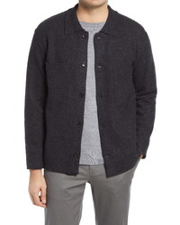 Nn07 Jonas 6398 Long Sleeve Wool Button Up Shirt