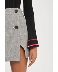 Unique Fontana Tailored Wrap Mini Skirt