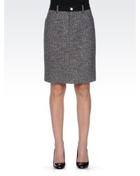 Armani Jeans Pencil Skirt In Wool Blend