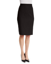 Theory Hemdall B Continuous Pencil Skirt Black
