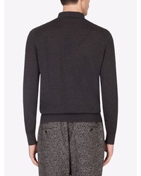 Dolce & Gabbana Long Sleeve Wool Polo Shirt