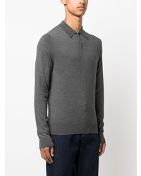 Lanvin Long Sleeve Wool Polo Shirt
