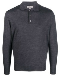 Canali Merino Wool Polo Shirt