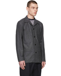 Ring Jacket Grey Wool Chore Jacket