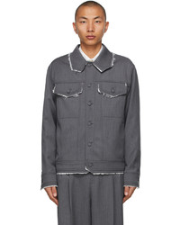 Ader Error Grey Wool Jacket