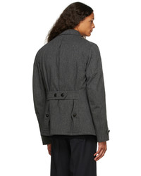 Maison Margiela Grey Wool Twill Kaban Jacket