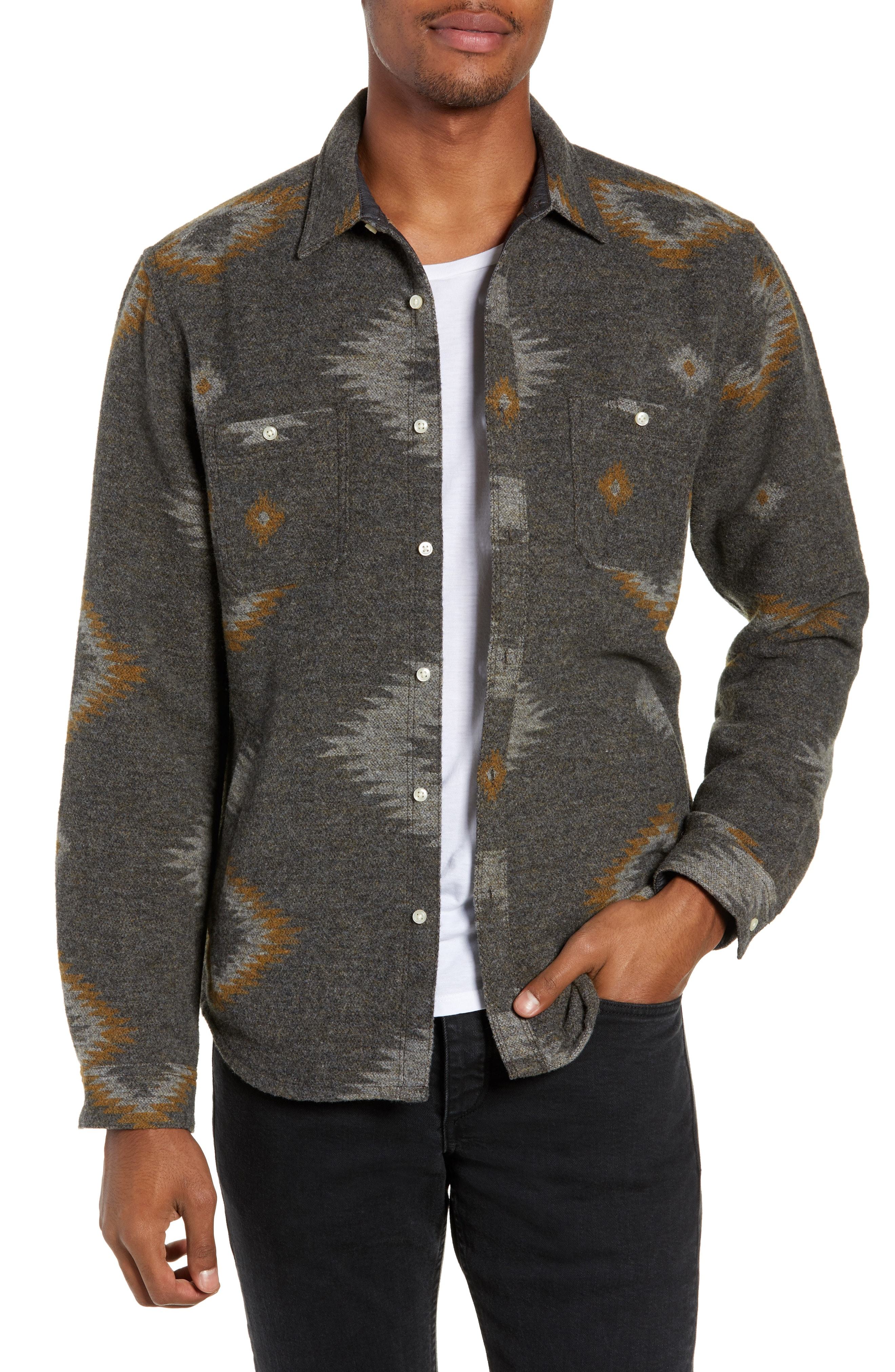 Plaid Wool-blend Shirt Jacket | Express