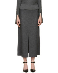 Calvin Klein Collection Grey Wool Hova Skirt