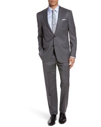 Hart Schaffner Marx Big Tall Classic Fit Solid Wool Suit