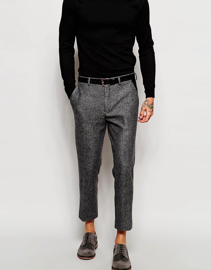 Skinny Cropped Suit Pants 2024