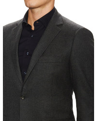 Brooks Brothers Wool Charcoal Flannel Suit