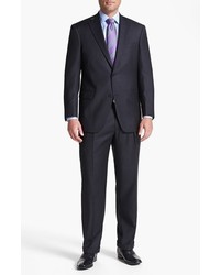 Hart Schaffner Marx Chicago Classic Fit Solid Wool Suit