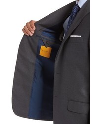 Hickey Freeman Classic B Fit Loro Piana Wool Suit