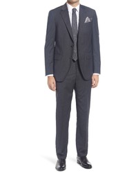 Peter Millar Classic Fit Charcoal Wool Suit