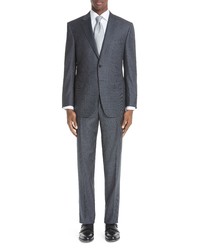 Canali Classic Fit Houndstooth Wool Suit