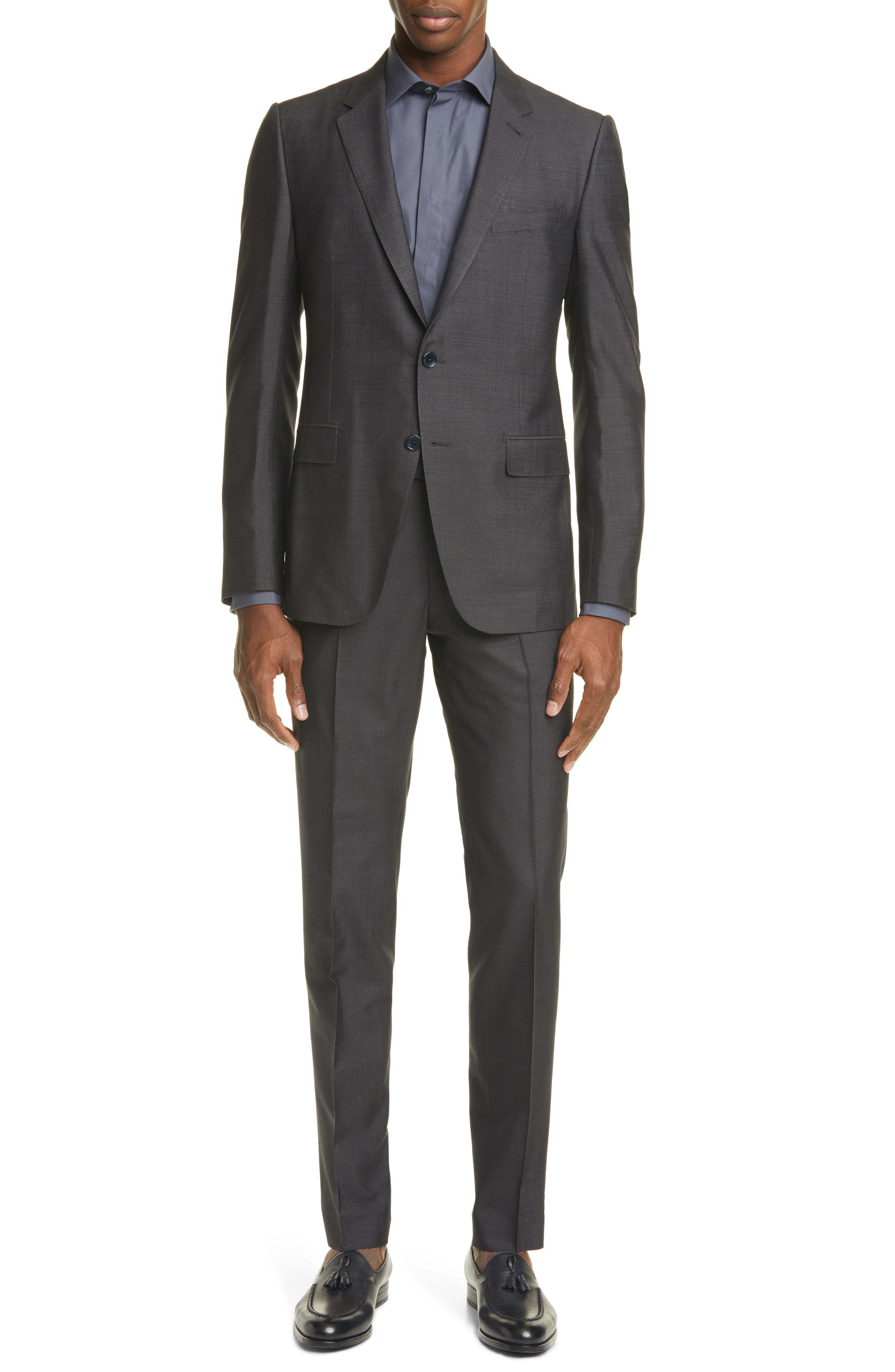 Ermenegildo Zegna Classic Fit Solid Silk Wool Suit, $1,418 | Nordstrom ...