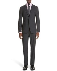 Canali Classic Fit Stretch Solid Wool Suit