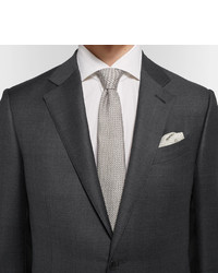 Ermenegildo Zegna Grey Trofeo Slim Fit Wool Suit