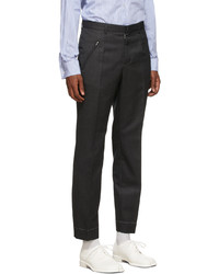Maison Margiela Grey Wool Twill Memory Of Patch Suit