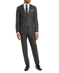 BOSS Helford Fit Solid Wool Suit