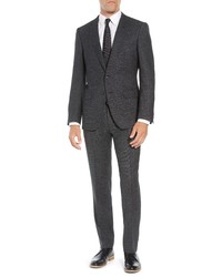 BOSS Hugegenius Trim Fit Solid Wool Suit