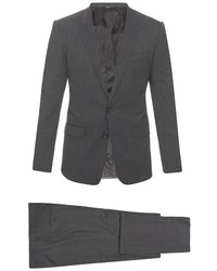 Dolce & Gabbana Martini Fit Single Breasted Stretch Wool Suit